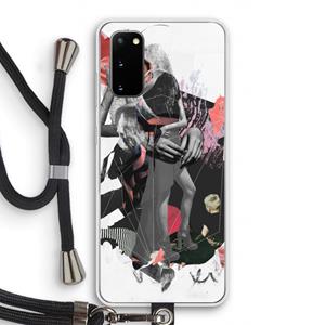 CaseCompany Dissimulation du réel: Samsung Galaxy S20 Transparant Hoesje met koord