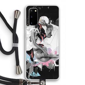 CaseCompany Camouflage de sommeil: Samsung Galaxy S20 Transparant Hoesje met koord