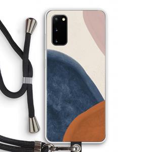 CaseCompany Geo #1: Samsung Galaxy S20 Transparant Hoesje met koord