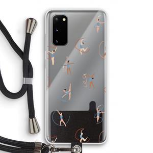 CaseCompany Dancing #3: Samsung Galaxy S20 Transparant Hoesje met koord