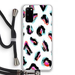CaseCompany Cheetah color: Samsung Galaxy S20 Transparant Hoesje met koord