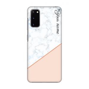 CaseCompany Marmer in stijl: Volledig geprint Samsung Galaxy S20 Hoesje
