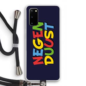 CaseCompany 90's One: Samsung Galaxy S20 Transparant Hoesje met koord