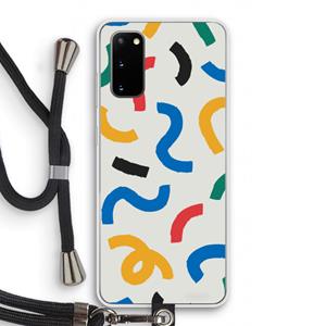 CaseCompany Illustratieve pop 2: Samsung Galaxy S20 Transparant Hoesje met koord