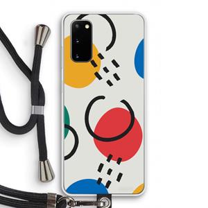 CaseCompany Illustratieve pop 3: Samsung Galaxy S20 Transparant Hoesje met koord