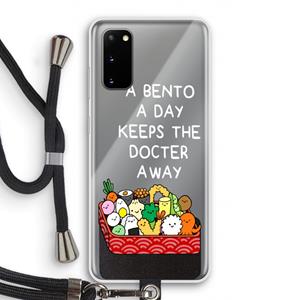 CaseCompany Bento a day: Samsung Galaxy S20 Transparant Hoesje met koord