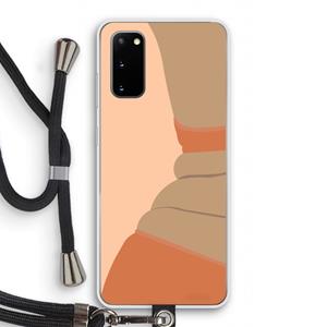 CaseCompany Bikini: Samsung Galaxy S20 Transparant Hoesje met koord