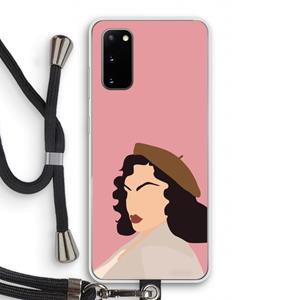 CaseCompany Confidence: Samsung Galaxy S20 Transparant Hoesje met koord