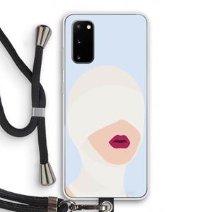 CaseCompany Incognito: Samsung Galaxy S20 Transparant Hoesje met koord