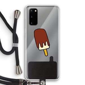 CaseCompany Frisco: Samsung Galaxy S20 Transparant Hoesje met koord