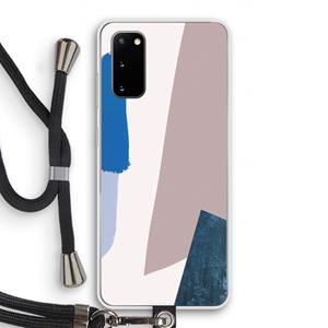 CaseCompany Lapis: Samsung Galaxy S20 Transparant Hoesje met koord