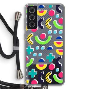 CaseCompany 8-bit N°1: Samsung Galaxy S21 FE Transparant Hoesje met koord
