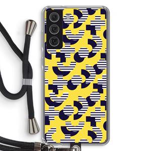 CaseCompany 8-bit N°3: Samsung Galaxy S21 FE Transparant Hoesje met koord