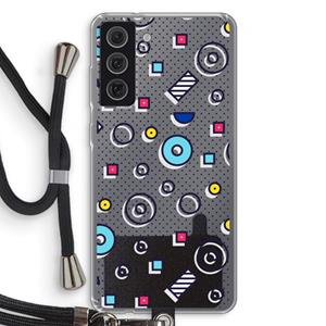 CaseCompany 8-bit N°9: Samsung Galaxy S21 FE Transparant Hoesje met koord