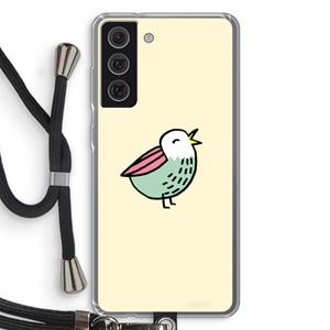 CaseCompany Birdy: Samsung Galaxy S21 FE Transparant Hoesje met koord