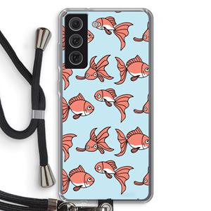 CaseCompany Blub: Samsung Galaxy S21 FE Transparant Hoesje met koord