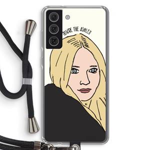 CaseCompany Ashley: Samsung Galaxy S21 FE Transparant Hoesje met koord