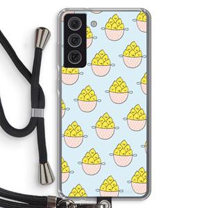 CaseCompany Citroenen: Samsung Galaxy S21 FE Transparant Hoesje met koord