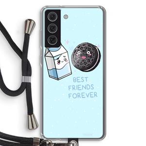 CaseCompany Best Friend Forever: Samsung Galaxy S21 FE Transparant Hoesje met koord