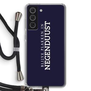 CaseCompany Blijve plakken in Negenduust: Samsung Galaxy S21 FE Transparant Hoesje met koord