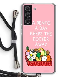 CaseCompany Bento a day: Samsung Galaxy S21 FE Transparant Hoesje met koord