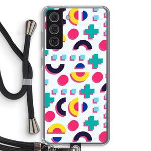 CaseCompany 8-bit N°2: Samsung Galaxy S21 FE Transparant Hoesje met koord
