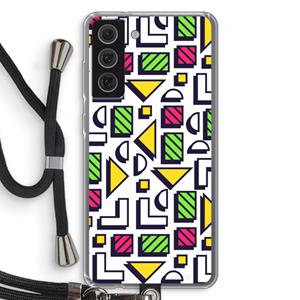 CaseCompany 8-bit N°4: Samsung Galaxy S21 FE Transparant Hoesje met koord