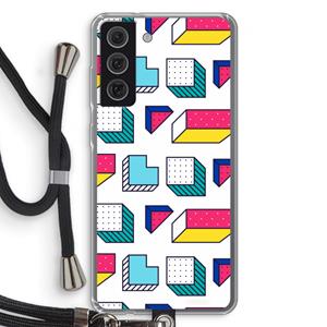 CaseCompany 8-bit N°7: Samsung Galaxy S21 FE Transparant Hoesje met koord