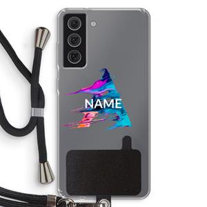 CaseCompany Abstract Spectrum: Samsung Galaxy S21 FE Transparant Hoesje met koord