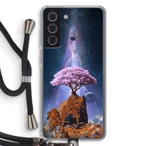 CaseCompany Ambition: Samsung Galaxy S21 FE Transparant Hoesje met koord