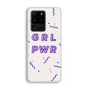 CaseCompany GRL PWR: Samsung Galaxy S20 Ultra Transparant Hoesje