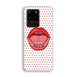 CaseCompany Yolo Denise: Samsung Galaxy S20 Ultra Transparant Hoesje
