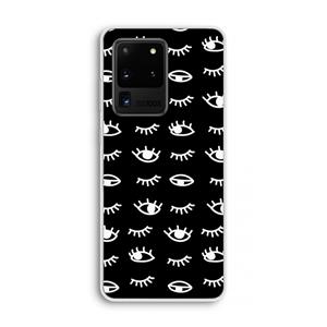 CaseCompany Eye pattern #3: Samsung Galaxy S20 Ultra Transparant Hoesje