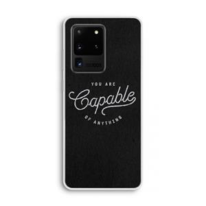 CaseCompany Capable: Samsung Galaxy S20 Ultra Transparant Hoesje