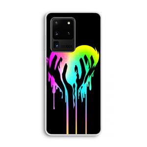 CaseCompany Hold My Heart: Samsung Galaxy S20 Ultra Transparant Hoesje
