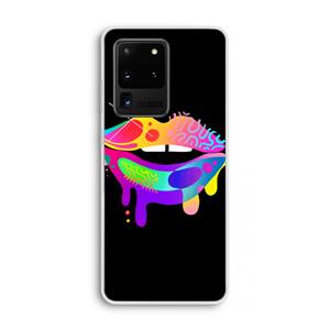 CaseCompany Lip Palette: Samsung Galaxy S20 Ultra Transparant Hoesje