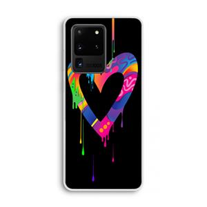 CaseCompany Melts My Heart: Samsung Galaxy S20 Ultra Transparant Hoesje