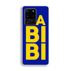 CaseCompany Habibi Blue: Samsung Galaxy S20 Ultra Transparant Hoesje