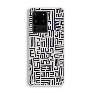 CaseCompany Moroccan Print: Samsung Galaxy S20 Ultra Transparant Hoesje