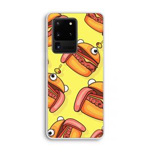 CaseCompany Hamburger: Samsung Galaxy S20 Ultra Transparant Hoesje