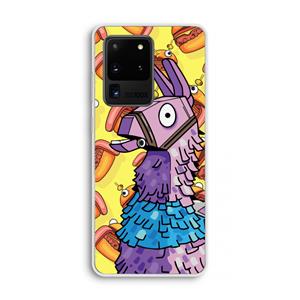 CaseCompany Loot Burger: Samsung Galaxy S20 Ultra Transparant Hoesje