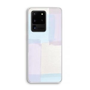 CaseCompany Square pastel: Samsung Galaxy S20 Ultra Transparant Hoesje