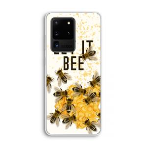 CaseCompany Let it bee: Samsung Galaxy S20 Ultra Transparant Hoesje