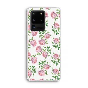 CaseCompany Kleine roosjes: Samsung Galaxy S20 Ultra Transparant Hoesje