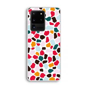 CaseCompany Colored Giraffe: Samsung Galaxy S20 Ultra Transparant Hoesje