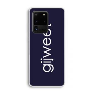 CaseCompany Gijweet: Samsung Galaxy S20 Ultra Transparant Hoesje