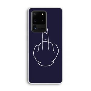 CaseCompany F**k U: Samsung Galaxy S20 Ultra Transparant Hoesje