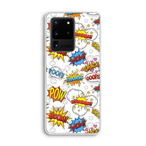 CaseCompany Pow Smack: Samsung Galaxy S20 Ultra Transparant Hoesje