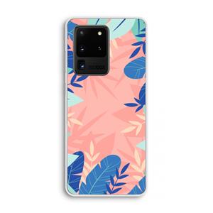 CaseCompany Tropisch: Samsung Galaxy S20 Ultra Transparant Hoesje