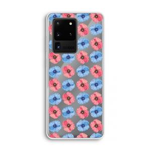 CaseCompany Klaproosjes: Samsung Galaxy S20 Ultra Transparant Hoesje